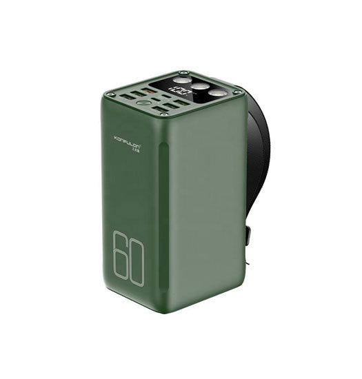 Powerbank | KONFULON® 60K | 22.5W Powerbank 60.000 mAh - Grøn - DELUXECOVERS.DK