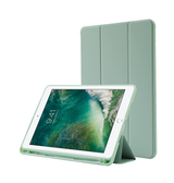 iPad 7/8/9 | iPad 10.2" 7/8/9 (2019/2020/2021) - SoftHue™ Silikone Tri-Fold Cover - Lysegrøn - DELUXECOVERS.DK