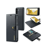 Samsung Galaxy S21+ | Samsung Galaxy S21+(Plus) - DG.MING™ Vintage 2-In-1 Læder Etui M. Cover - Sort - DELUXECOVERS.DK