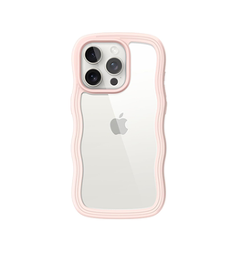 iPhone 13 Pro | iPhone 13 Pro - DeLX™ Wave Frame Silikone Cover - Pink - DELUXECOVERS.DK