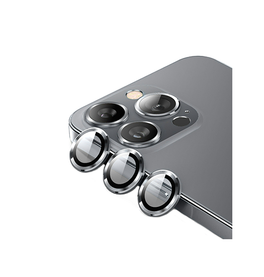 iPhone Beskyttelsesglas | iPhone 15 Pro - Enkay™ Kameralinse Beskyttelseglas - Graphite - DELUXECOVERS.DK