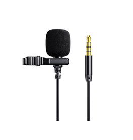 Mikrofon | JOYROOM™ - Clip-On Mikrofon - Sort - DELUXECOVERS.DK