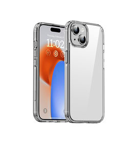 iPhone 15 Plus | iPhone 15 Plus - iPAKY™ Hybrid Silikone Cover - Gennemsigtig - DELUXECOVERS.DK