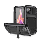 iPhone 15 Plus | <AAA>iPhone 15 Plus - R-JUST™ Safeguard Vandtæt 360° Cover - Sort - DELUXECOVERS.DK