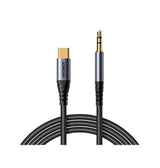 Kabel | JOYROOM™ | USB-C til 3.5mm Mini-jack kabel - Sort - 1.2M - DELUXECOVERS.DK