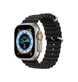 Apple Watch 38mm | Apple Watch (38/40/SE/41/42mm) - DUX DUCIS® Wave Silikone Rem - Sort - DELUXECOVERS.DK