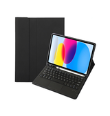 iPad 10.9" (2022) | iPad 11" (2025) / iPad 10.9" (2022) - TIMBRE™ Cover M. Trådløs Tastatur - Engelsk Layout - Sort - DELUXECOVERS.DK