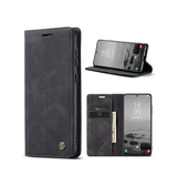 Samsung Galaxy S25 Plus | Samsung Galaxy S25 Plus - CaseMe™ Noble Læder Etui / Pung - Sort - DELUXECOVERS.DK