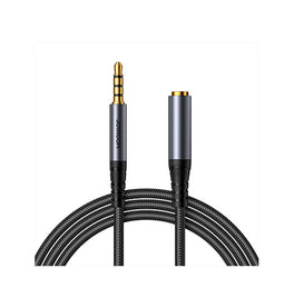 Kabel | JOYROOM™ AUX Minijack Forlængerkabel  - 1.2m - Sort - DELUXECOVERS.DK