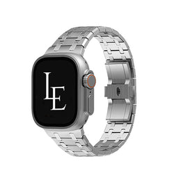 Apple Watch 38mm | Apple Watch (38/40/SE/41mm) - L'Empiri™ Nexus Rustfri Stålrem - Sølv - DELUXECOVERS.DK