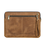 Macbook Sleeve | MacBook Pro 14" - L'Empiri™ Truth Ægte Læder Sleeve - Retro Brun - DELUXECOVERS.DK