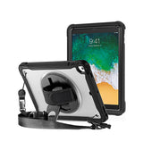iPad 6 | iPad 6 - 9.7" - 360° Heavy-Duty Håndværker Cover - Sort - DELUXECOVERS.DK