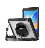 iPad 7/8/9 | iPad 10.2" 7/8/9 (2019/2020/2021) - 360° Heavy-Duty Håndværker Cover - Sort - DELUXECOVERS.DK