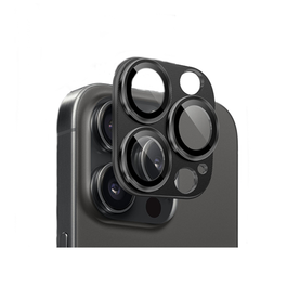 iPhone Beskyttelsesglas | iPhone 16 Pro - NTJO™ Premium Linse Beskyttelsesglas - Black - DELUXECOVERS.DK
