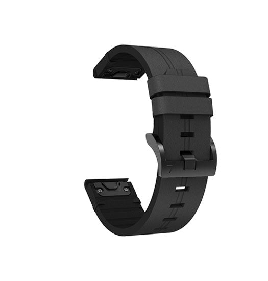 QUICKFIT | Garmin QuickFit 20mm - L'Empiri™ Stocky Læder Rem - Sort - DELUXECOVERS.DK