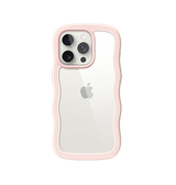 iPhone 13 Pro Max | iPhone 13 Pro Max - DeLX™ Wave Frame Silikone Cover - Pink - DELUXECOVERS.DK