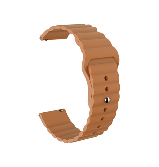 Samsung Galaxy Watch FE | Samsung Galaxy Watch FE (40mm) - Valence™ Wave Silikone Rem - Brun - DELUXECOVERS.DK
