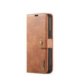 iPhone 16 | iPhone 16 - DG.MING™ Vintage 2-In-1 Læder Etui M. Cover - Brun - DELUXECOVERS.DK