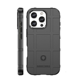 iPhone 16 Pro | iPhone 16 Pro - RUGGED SHIELD™ Stødsikkert Håndværker Cover - Sort - DELUXECOVERS.DK