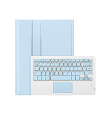 iPad 10.9" (2022) | iPad 11" (2025) / iPad 10.9" (2022) - TIMBRE™ Cover M. Trådløs Tastatur - Engelsk Layout - Lyseblå - DELUXECOVERS.DK