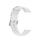 Samsung Galaxy Watch FE | Samsung Galaxy Watch FE (40mm) - ADENA™ Round Tail Læder Urrem - Hvid - DELUXECOVERS.DK