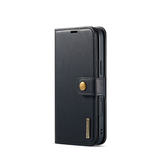 iPhone 16 Pro Max | iPhone 16 Pro Max - DG.MING™ Vintage 2-In-1 Læder Etui M. Cover - Sort - DELUXECOVERS.DK