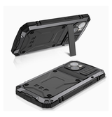 iPhone 15 Plus | <AAA>iPhone 15 Plus - R-JUST™ Safeguard Vandtæt 360° Cover - Sort - DELUXECOVERS.DK