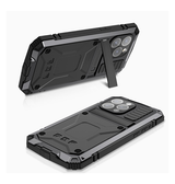 iPhone 15 Pro Max | <AAA>iPhone 15 Pro Max - R-JUST™ Safeguard Vandtæt 360° Cover - Sort - DELUXECOVERS.DK