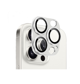 iPhone Beskyttelsesglas | iPhone 16 Pro - NTJO™ Premium Linse Beskyttelsesglas - White - DELUXECOVERS.DK