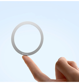 Tilbehør | Klistermærke Magnet - MagSafe Ring - Sølv - 2 Stk. - DELUXECOVERS.DK
