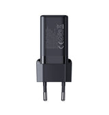 Vægoplader | JOYROOM™ | 4 Port USB Hurtig Oplader - 24W - Sort - DELUXECOVERS.DK
