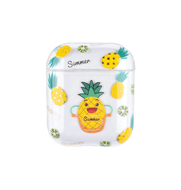 Airpods 1/2 | AirPods 1/2 | Hello Summer Beskyttelse Cover - Pineapple - DELUXECOVERS.DK