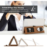 iPad Air 6 11" 2024 | iPad Air 11" (2024/2025) - DELUXE™ Trifold Læder Sleeve - Vintage Brun - DELUXECOVERS.DK