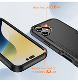 iPhone 16 | iPhone 16 - REALIKE™ Pro Stødsikkert Håndværker Cover - Sort - DELUXECOVERS.DK