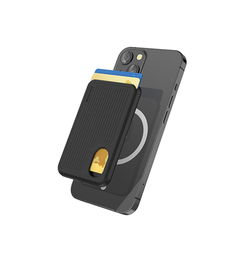Mobil kortholder | AhaStyle - Silikone MagSafe Kortholder - Sort - DELUXECOVERS.DK