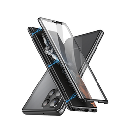 Samsung Beskyttelseglas | Samsung Galaxy S24 Ultra - MagGuard™ 360 Magnetisk Cover M. Hærdet glas - DELUXECOVERS.DK