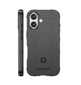 iPhone 16 | iPhone 16 - RUGGED SHIELD™ Stødsikkert Håndværker Cover - Sort - DELUXECOVERS.DK