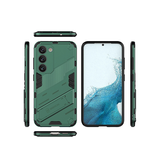 Samsung Galaxy S23 | Samsung Galaxy S23 - Eagle™ PRZ Stødsikkert Cover M. Kickstand - Emerald / Grøn - DELUXECOVERS.DK