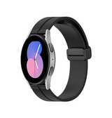 Samsung Galaxy Watch FE | Samsung Galaxy Watch FE (40mm) - DeLX Straight-Line Silikone Rem - Sort - DELUXECOVERS.DK