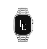 Apple Watch 42mm | Apple Watch (42/44/SE/45/46/49mm) - L'Empiri™ Nexus Rustfri Stålrem - Sølv - DELUXECOVERS.DK