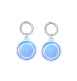 Airtag | AirTag | Deluxe™ Silikone Nøglering - Blå/Transparent - DELUXECOVERS.DK