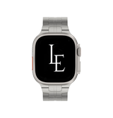 Apple Watch 38mm | Apple Watch (38/40/SE/41mm) - L'Empiri™ X36 Ægte Titanium Rem - Sølv - DELUXECOVERS.DK