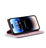 iPhone 15 Pro | iPhone 15 Pro - CaseMe™ Oil Wax Læder Flipcover - Rose - DELUXECOVERS.DK