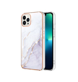 iPhone 15 Pro | iPhone 15 Pro - Deluxe™ Marble Silikone Cover - Hvid - DELUXECOVERS.DK