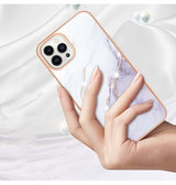 iPhone 15 Pro | iPhone 15 Pro - Deluxe™ Marble Silikone Cover - Hvid - DELUXECOVERS.DK