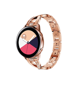 Samsung Galaxy Watch FE | Samsung Galaxy Watch FE (40mm) - Diamant Rustfrit Stål Dame Urrem - Roseguld - DELUXECOVERS.DK