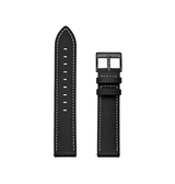 Samsung Galaxy Watch FE | Samsung Galaxy Watch FE (40mm) - Deluxe™ Honor Ægte Læder Rem - Sort - DELUXECOVERS.DK