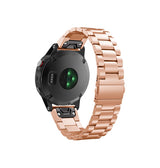 QUICKFIT | Garmin 26mm - CNC Pro Rustfrit Stål Urlænke - Rose - DELUXECOVERS.DK