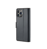 iPhone 15 Pro Max | iPhone 15 Pro Max- CaseMe™ Neo Læder Cover / Pung - Sort - DELUXECOVERS.DK