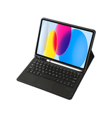 iPad 10.9" (2022) | iPad 11" (2025) / iPad 10.9" (2022) - TIMBRE™ Cover M. Trådløs Tastatur - Engelsk Layout - Sort - DELUXECOVERS.DK
